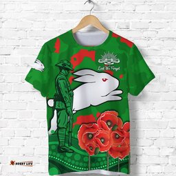 custom personalised rabbitohs anzac day t shirt south sydney camouflage mix aboriginal