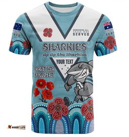 australia sutherland and cronulla anzac custom t shirt up up the heroes t shirt