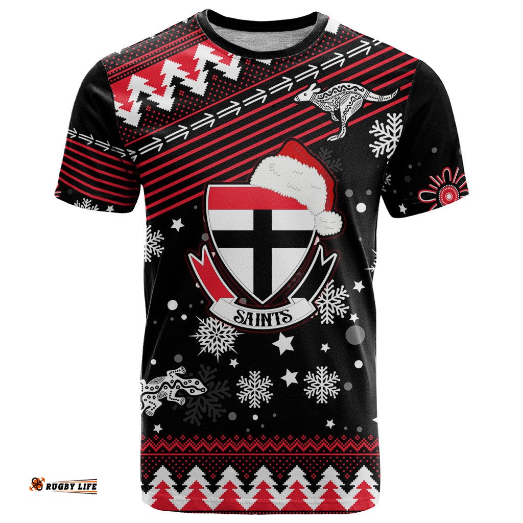 custom st kilda saints football t shirt christmas vibe 2023