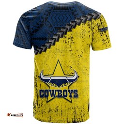 north queensland cowboys t shirt grunge polynesian tattoo nrl 0Amazing Aussie