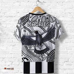 custom personalised magpies lovers t shirt collingwood forever