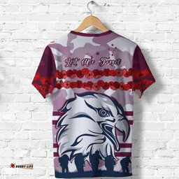 sea eagles anzac day t shirt proud soldiers lest we forget ver02