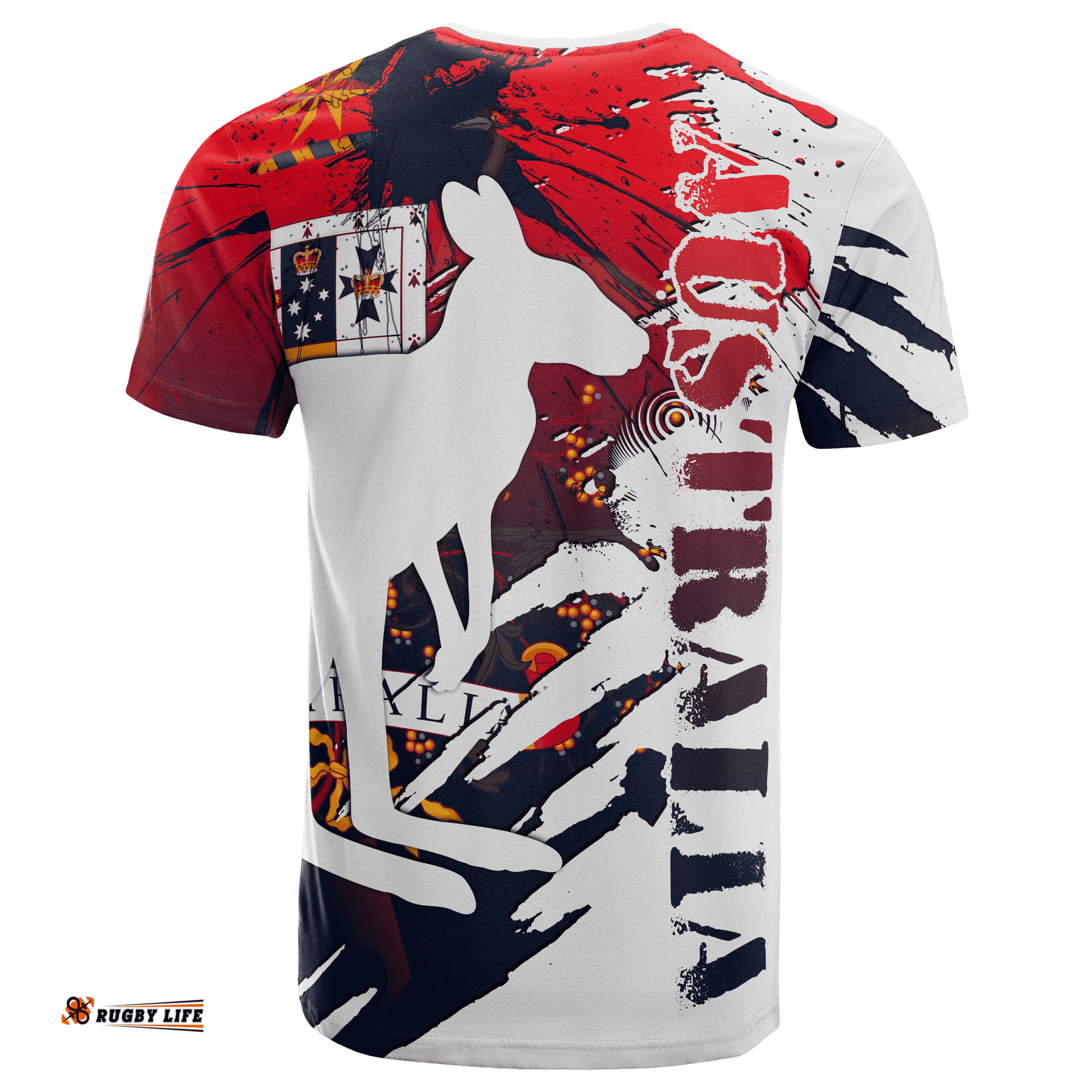 t shirt australian coat of arms t shirt kangaroo unisex