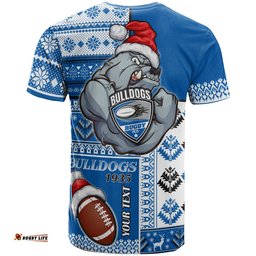 bulldogs rugby t shirt custom christmas snowflakes bulldogs mascot t shirt