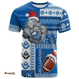 bulldogs rugby t shirt custom christmas snowflakes bulldogs mascot t shirt