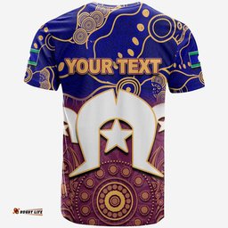 custom personalised lions australian football torres strait islanders mix aboriginal t shirt
