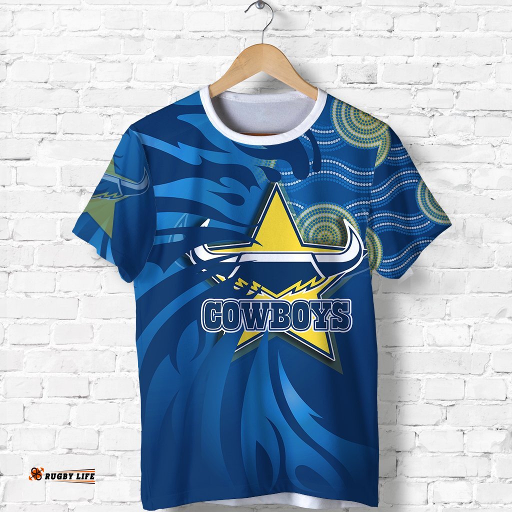cowboys fire t shirt north queensland