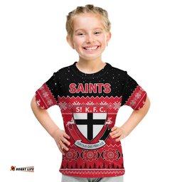 custom personalised st kilda football t shirt saints indigenous merry christmas