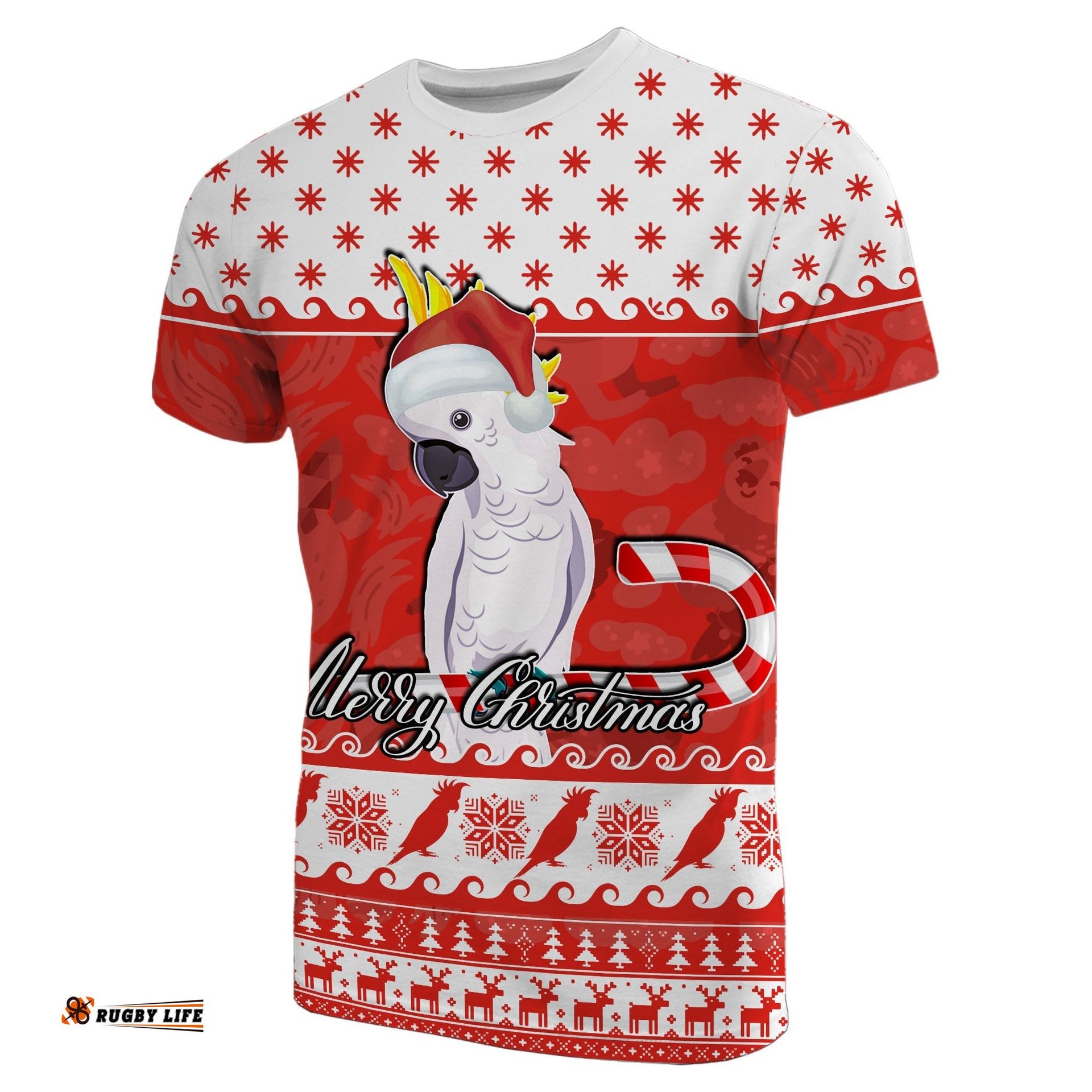 cockatoo t shirt christmas australia red style
