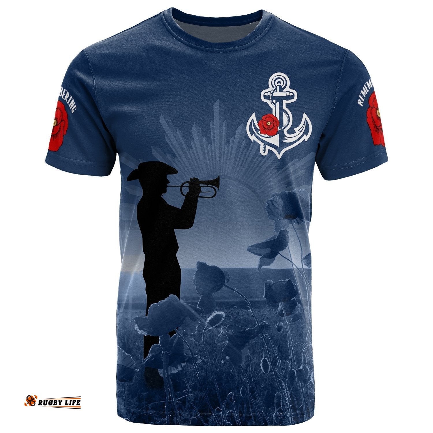 navy anzac t shirt remembering our heroesAmazing Aussie
