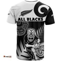 new zealand silver fern rugby t shirt all black maori koru