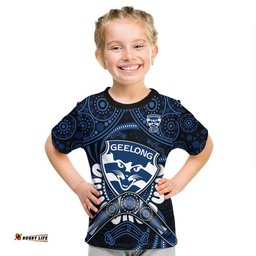 cats football t shirt boomerang indigenous dots