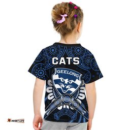 cats football t shirt boomerang indigenous dots