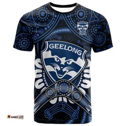 cats football t shirt boomerang indigenous dots