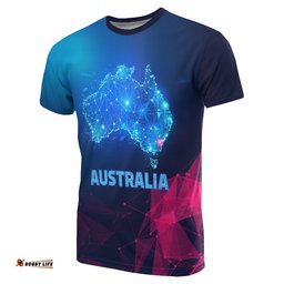 t shirt australia map t shirt polygon unisex