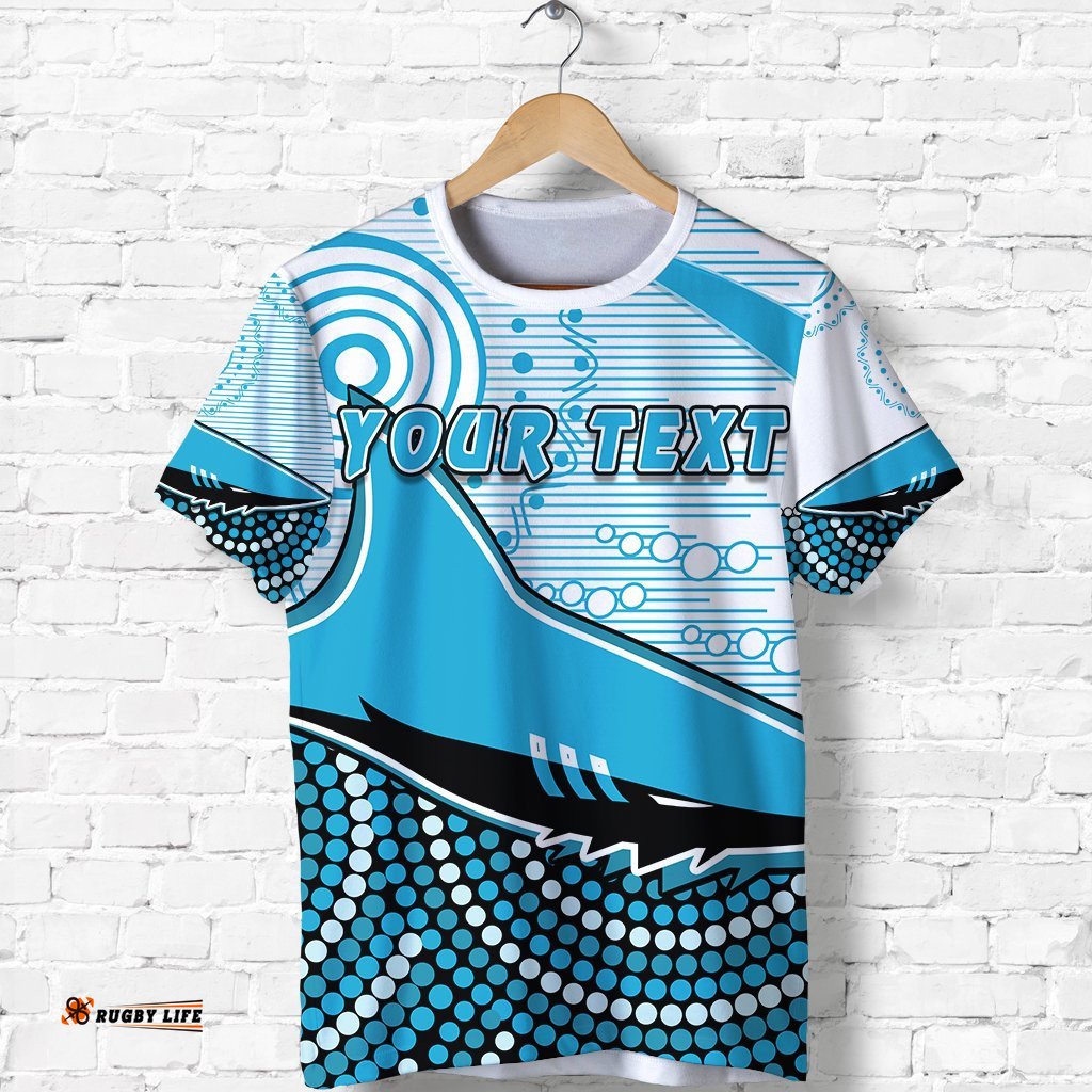 custom personalised sharks t shirt cronulla indigenous unique