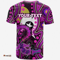 custom personalised naidoc aboriginal lizard t shirt pink style