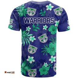 warriors rugby t shirt beautiful floral pattern spring summer vibe