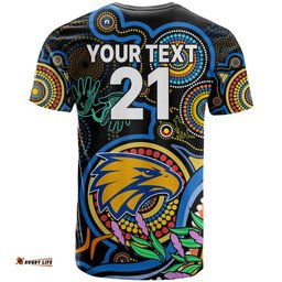 custom eagles football aboriginal art t shirt naidoc indigenous tribal