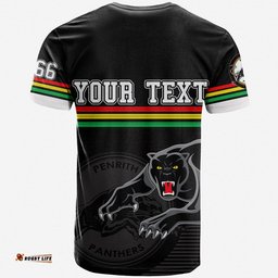custom personalised penrith panthers retro 1966 t shirt black
