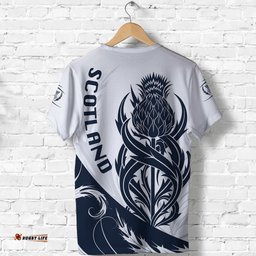 scottish rugby t shirt thistle vibes white