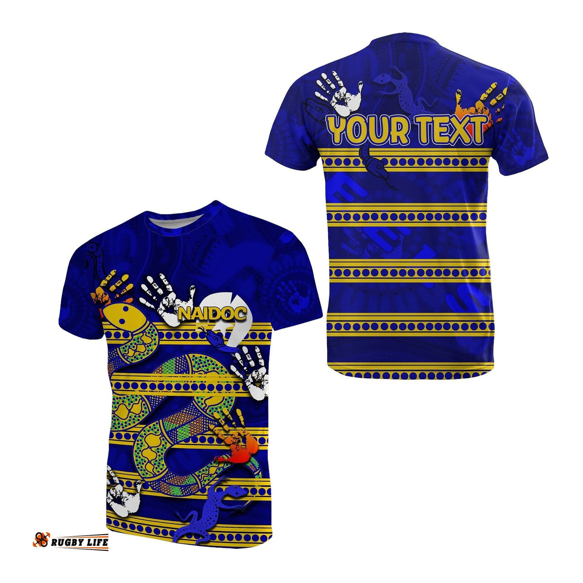 custom personalised naidoc parramatta eels t shirt aboriginal patterns