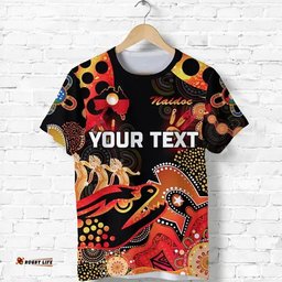 custom personalised parramatta t shirt eels indigenous naidoc heal country! heal our nation black