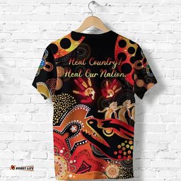custom personalised parramatta t shirt eels indigenous naidoc heal country! heal our nation black