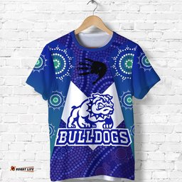 bulldogs t shirt aboriginal country style