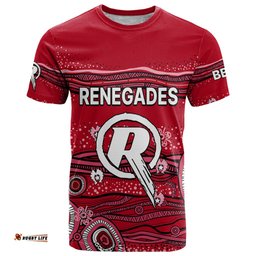 custom text and number australia renegades cricket t shirt indigenous 2023