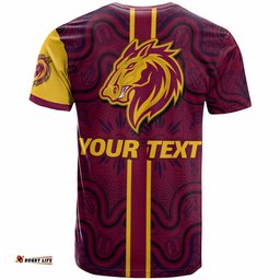broncos rugby t shirt custom broncos logo aboriginal indigenous sport style t shirt