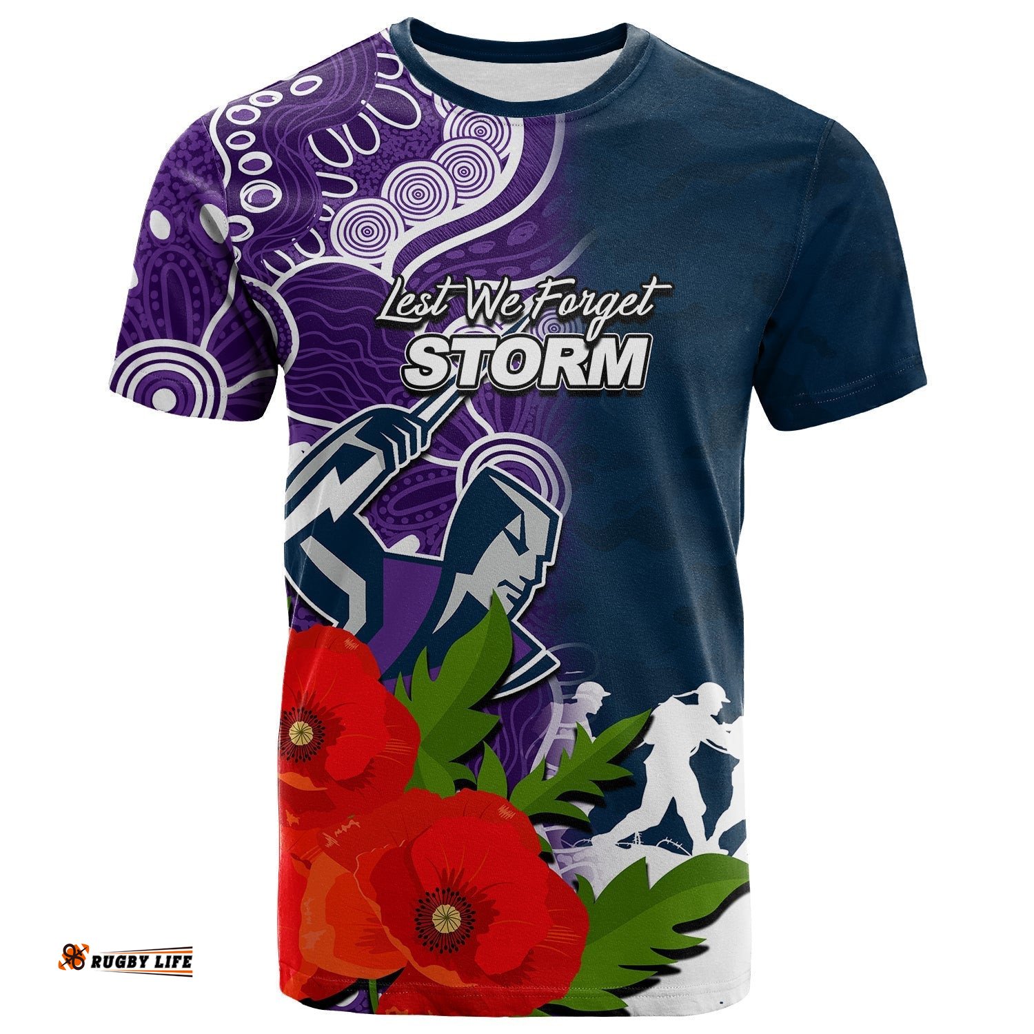 custom personalisedstorm anzac day aboriginal mix army patterns t shirt