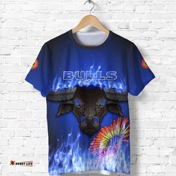 blue super rugby t shirt bulls barberton daisy