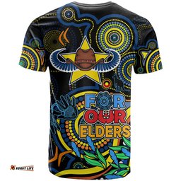 cowboys rugby aboriginal art t shirt naidoc indigenous tribal