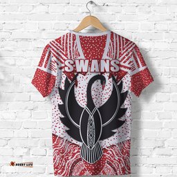 custom personalised sydney t shirt indigenous swans