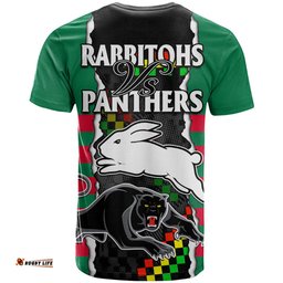 nrl combine rabbitohs and panthers t shirt