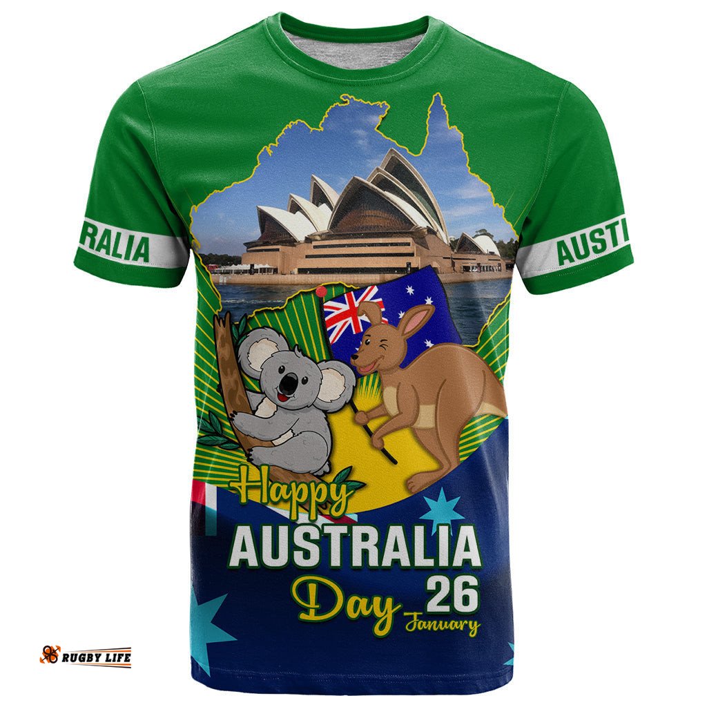 australia day t shirt 2024 proud to be australian national color