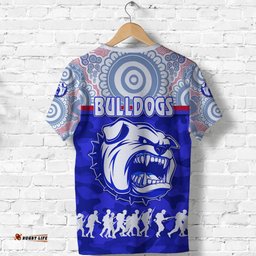 western bulldogs t shirt anzac day indigenous