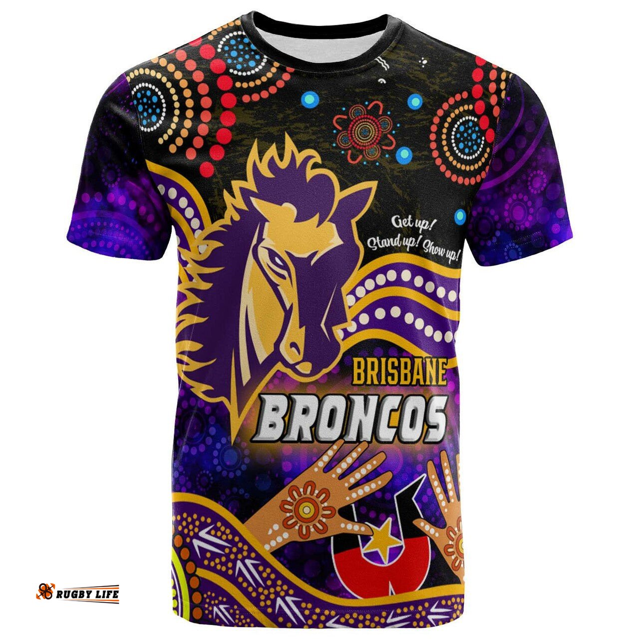 broncos rugby naidoc aboriginal t shirt custom brisbane broncos australia naidoc week and torres strait islander t shirt