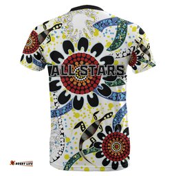 australia indigenous rugby t shirt all stars sporty style white