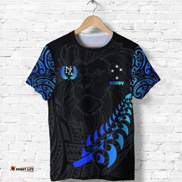 new zealand maori rugby lion t shirt customizedAmazing Aussie