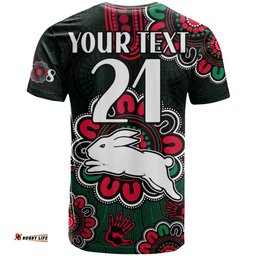 custom personalised nrl rabbitohs rugby t shirt the bunnies 1908 aboriginal