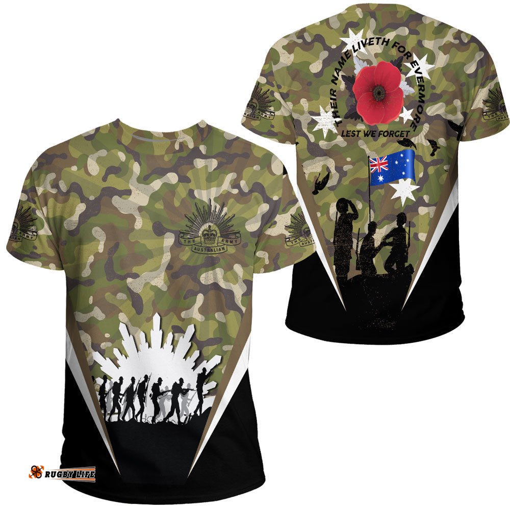 vibe hoodie clothing anzac day their name liveth for evermore t shirt