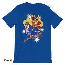 t shirt kangaroo t shirt flag unisex