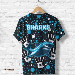 sharks rugby indigenous t shirt minimalism version