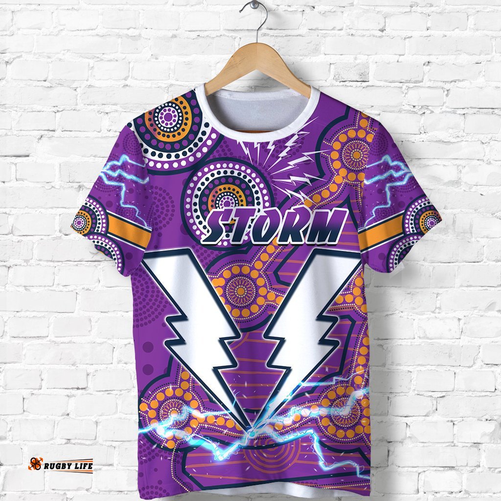 storm t shirt melbourne indigenous thunder