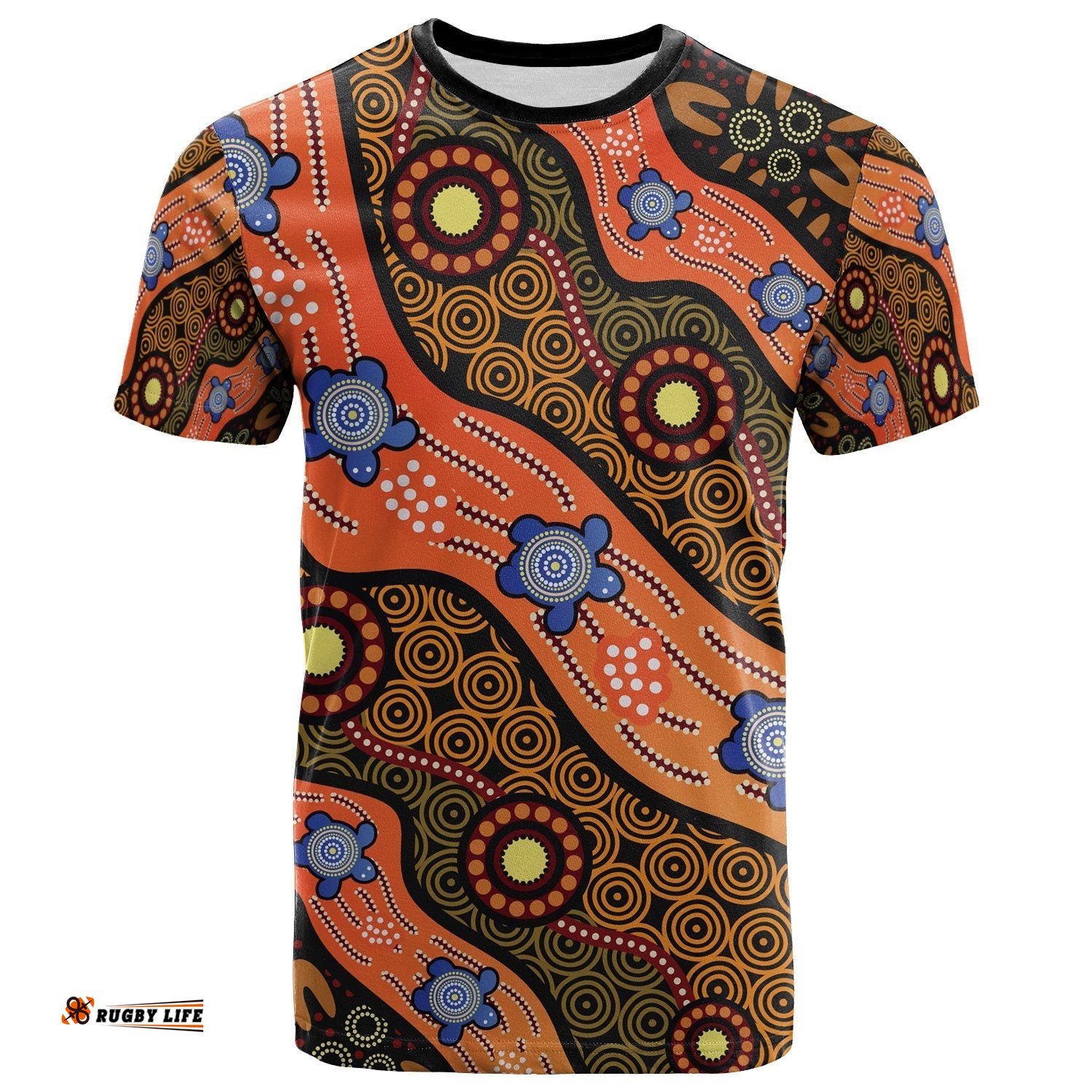 tshirt aboriginal dot unique style turtle