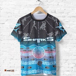 sharks t shirt cronulla indigenous