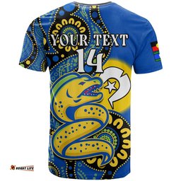 custom text and number eels rugby naidoc 2023 t shirt for our elders aboriginal