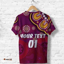 custom personalised queensland maroons aboriginal t shirt indigenous vibes